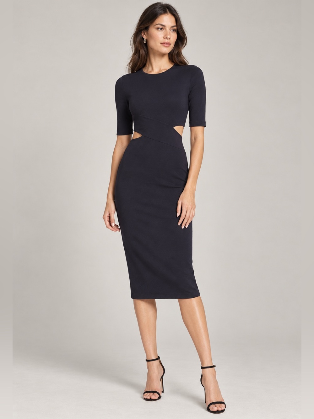 T by Alexander Wang Dress Women’s Medium Cut Out Midi Bodycon N